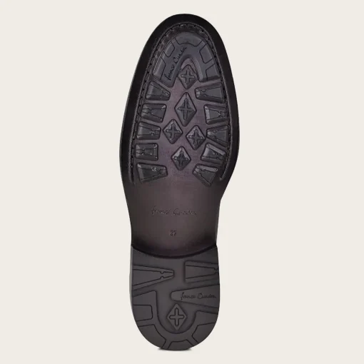 Men Cuadra Dress Boots-Black Deer Leather Chelsea Boots By Franco