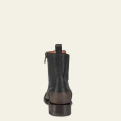 Men Cuadra Urban & Casual Boots-Black Exotic Leather Urban Boots
