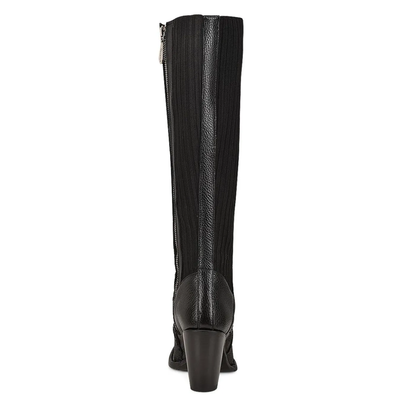 Women Cuadra Tall & Knee-High Boots-Black Exotic Riding Boot With Hand-Woven Details