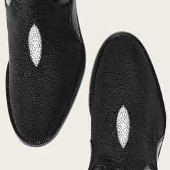 Women Cuadra Tall & Knee-High Boots-Black Exotic Stingray Riding Boot