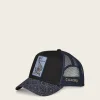 Women Cuadra Hats-Blue Snapback Cap With Alligator Patch