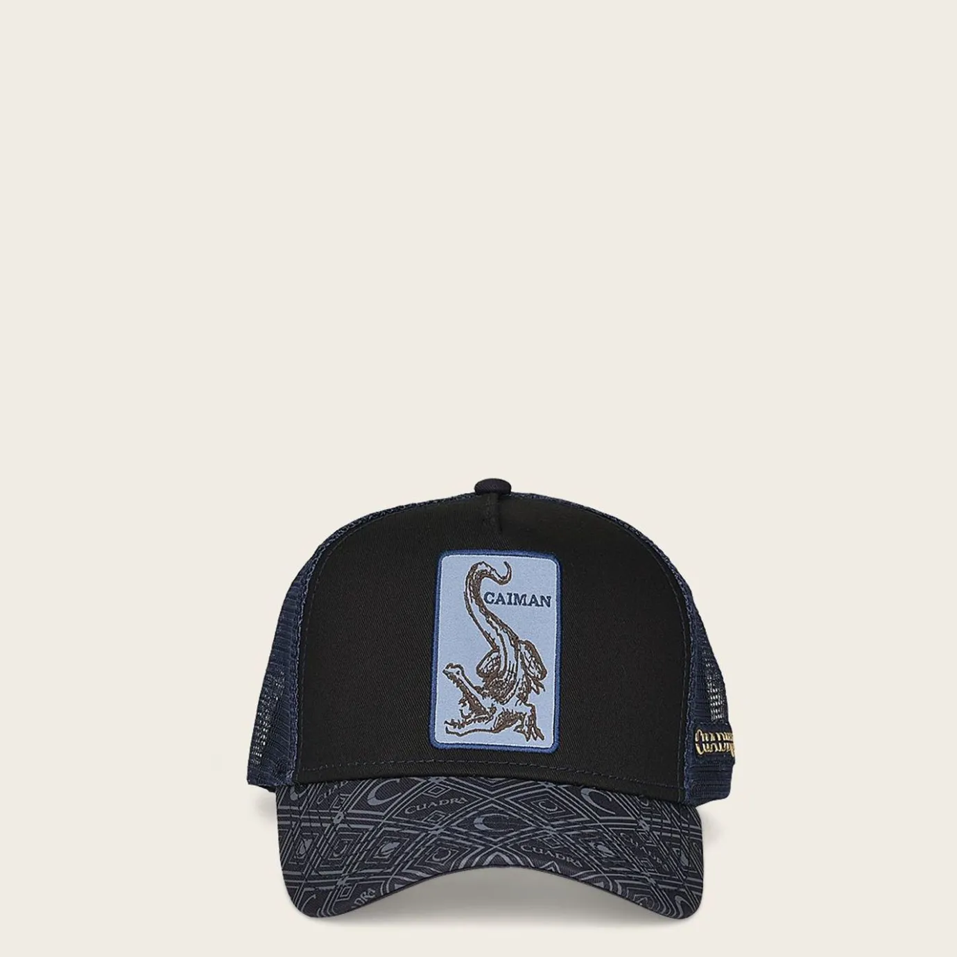 Women Cuadra Hats-Blue Snapback Cap With Alligator Patch