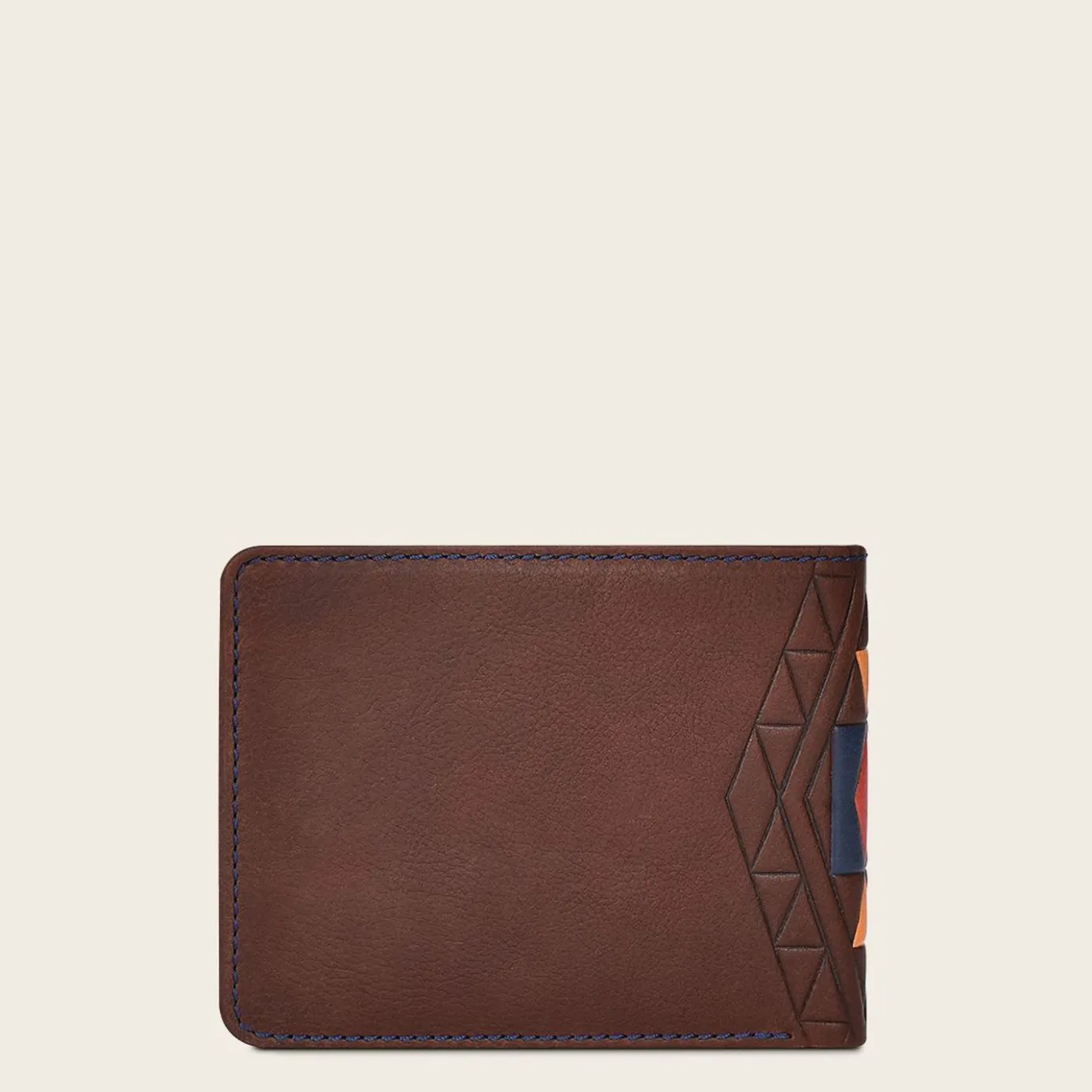 Men Cuadra Wallets-Brown And Colored Bovine Leather Wallet