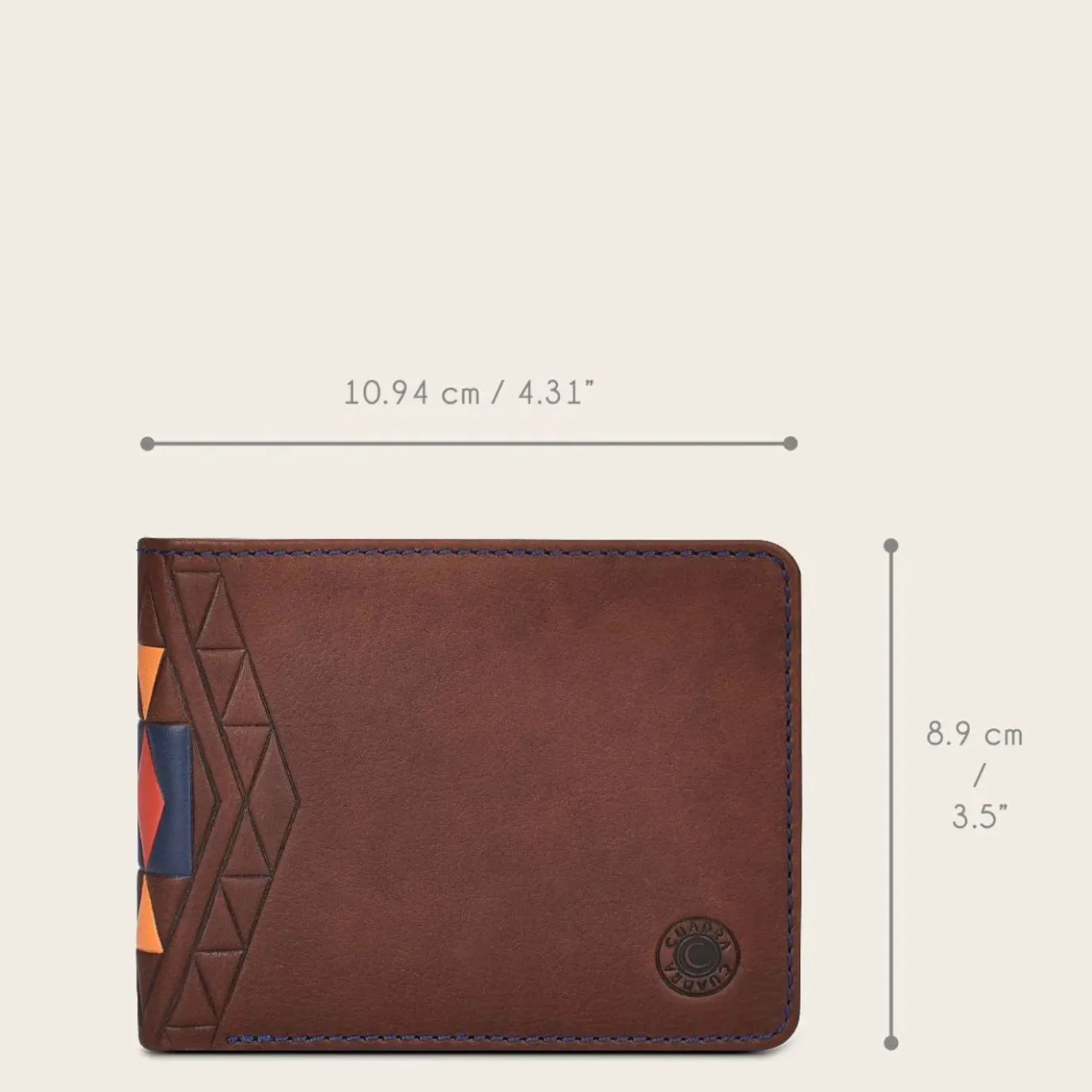 Men Cuadra Wallets-Brown And Colored Bovine Leather Wallet
