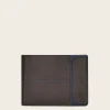 Men Cuadra Wallets-Brown Bovine Bifold Leather Wallet