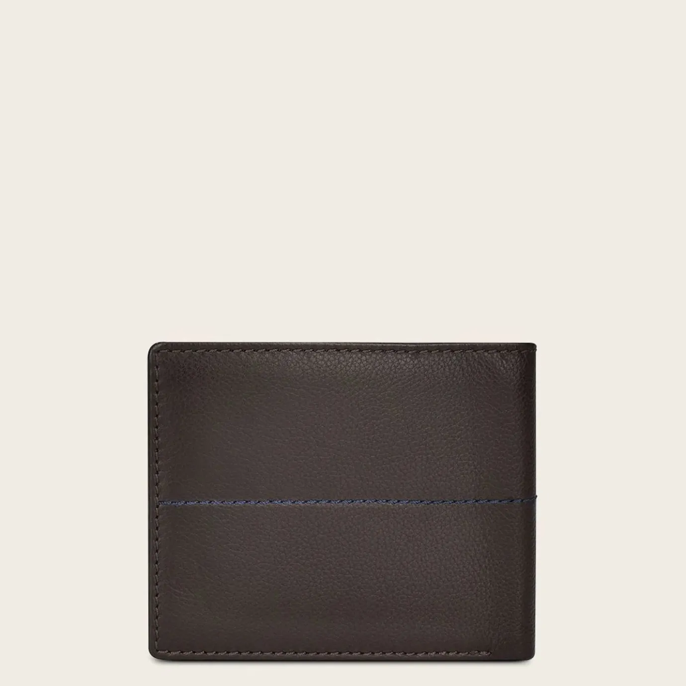 Men Cuadra Wallets-Brown Bovine Bifold Leather Wallet