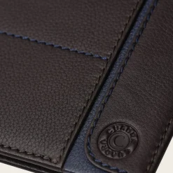 Men Cuadra Wallets-Brown Bovine Bifold Leather Wallet