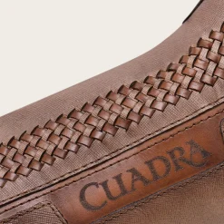 Men Cuadra Urban & Casual Boots-Brown Cowboy Boots Handwoven In Honey Leather