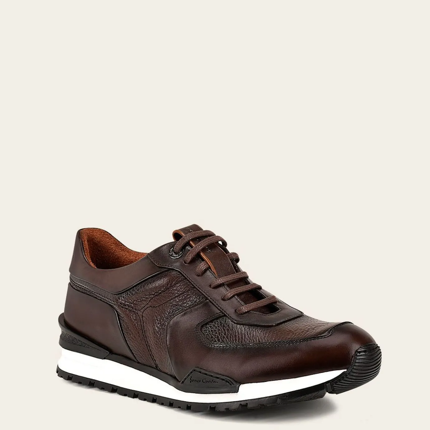 Men Cuadra Sneakers-Brown Deer Leather Sneaker
