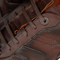 Men Cuadra Sneakers-Brown Deer Leather Sneaker