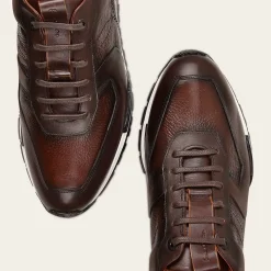 Men Cuadra Sneakers-Brown Deer Leather Sneaker