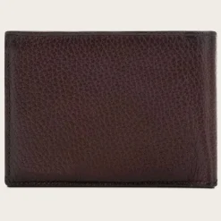 Men Cuadra Wallets-Brown Handmade Bifold Deer Leather Wallet