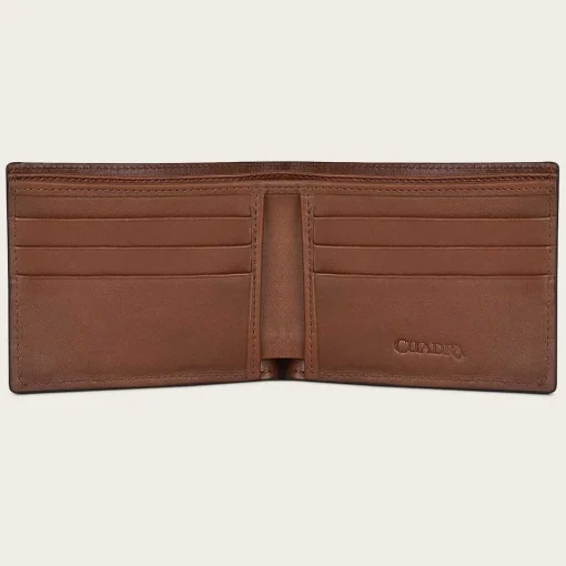 Men Cuadra Wallets-Brown Handmade Bifold Exotic Leather Wallet