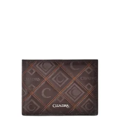 Men Cuadra Wallets-Brown Handmade Engraved Leather Wallet