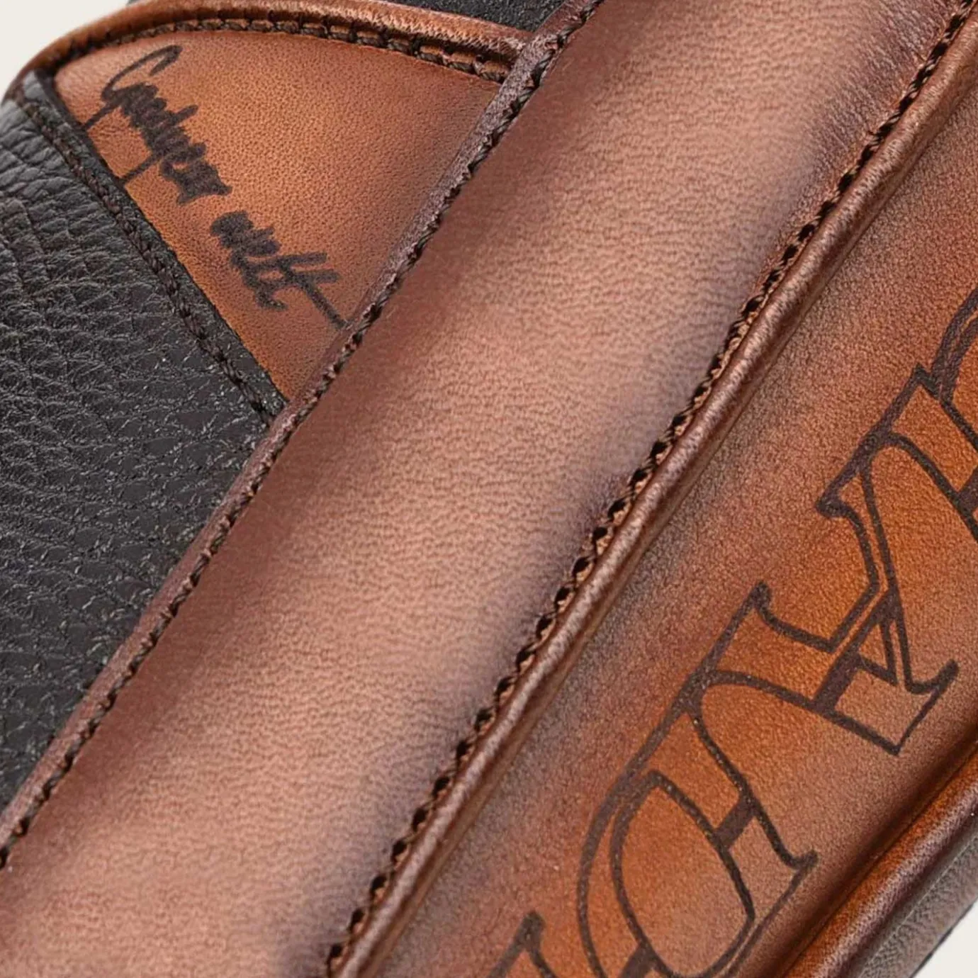 Men Cuadra Urban & Casual Boots-Brown Hand-Painted Engraved Dress Boots