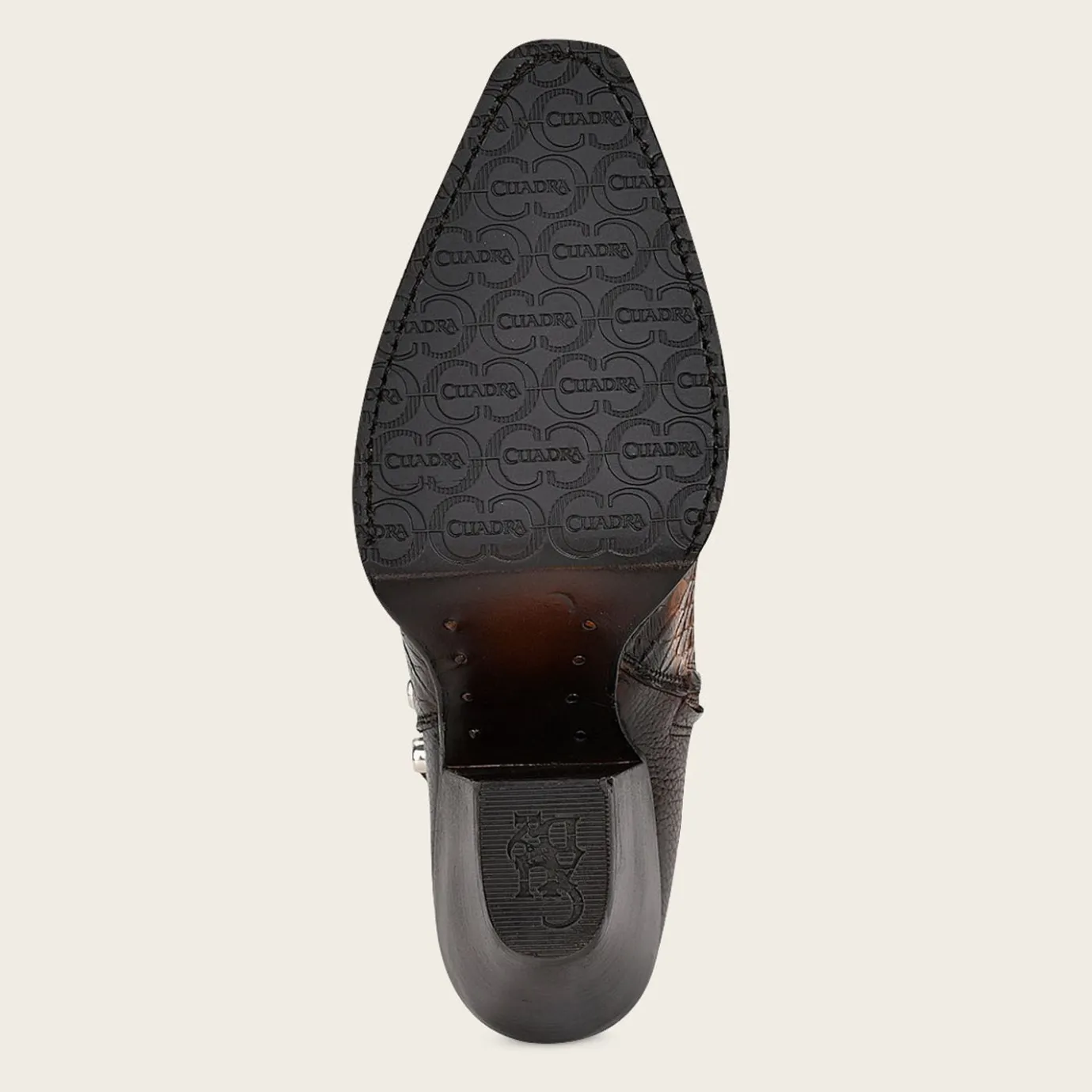 Women Cuadra Ankle Boots & Booties-Brown High Exotic Leather Ankle Booties For Women