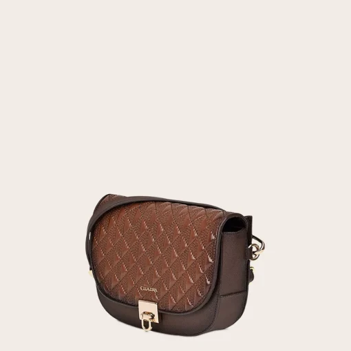 Women Cuadra Crossbody Bags-Brown Leather Belt And Crossbody Bag