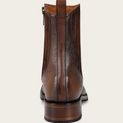 Men Cuadra Dress Boots-Brown Mens Boots Hand-Painted Leather