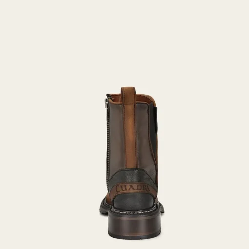 Men Cuadra Urban & Casual Boots-Brown Urban Boots With Matte Finish And Rubber Sole