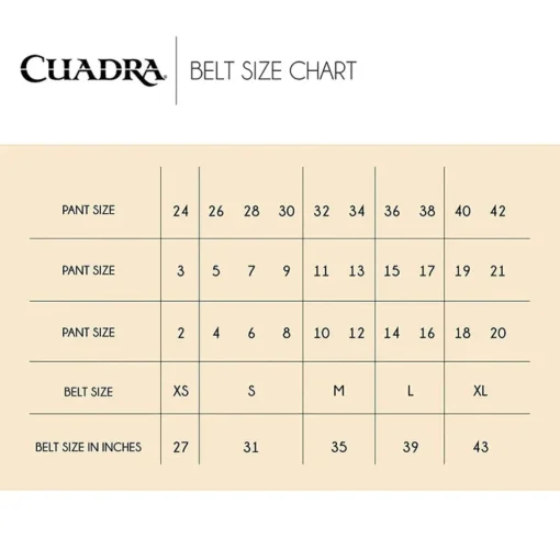 Women Cuadra Belts-Casual Brown Leather Cowboy Belt