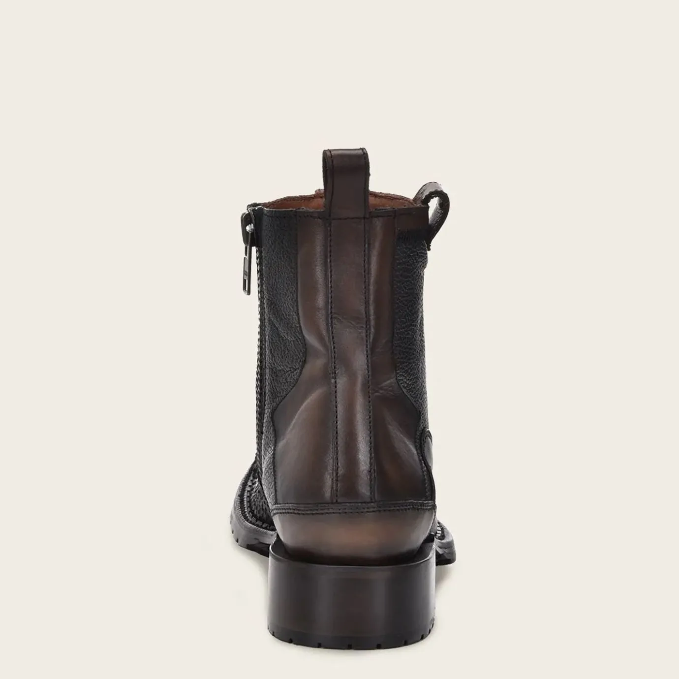 Men Cuadra Urban & Casual Boots-Casual Urban Brown Bootie In Genuine Python Leather