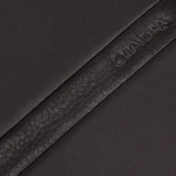 Men Cuadra Wallets-Contrasting Leather Strap Brown Leather Wallet