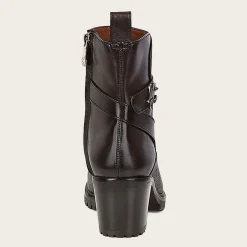 Women Cuadra Ankle Boots & Booties-Dark Brown Deer Leather Urban Bootie