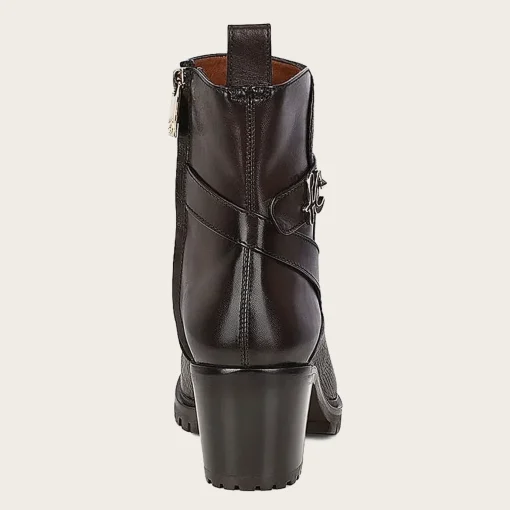 Women Cuadra Ankle Boots & Booties-Dark Brown Deer Leather Urban Bootie