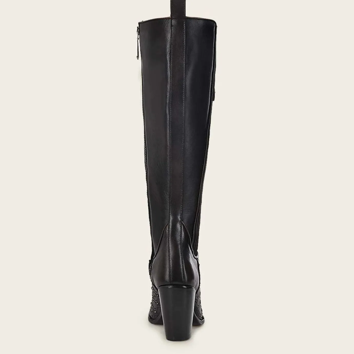 Women Cuadra Tall & Knee-High Boots-Dark Brown Tall Boot With Austrian Crystals Detail