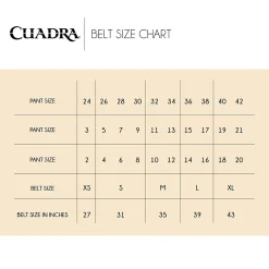Women Cuadra Belts-Embroidered Brown Leather Belt