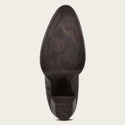 Women Cuadra Tall & Knee-High Boots-Embroidered Dark Brown Leather Boot With Austrian Crystals