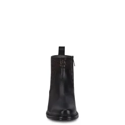 Men Cuadra Urban & Casual Boots-Engraved Hand-Painted Black Leather Chelsea Boots By Franco