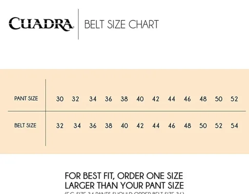 Men Cuadra Belts-Engraved Honey Urban Leather Belt