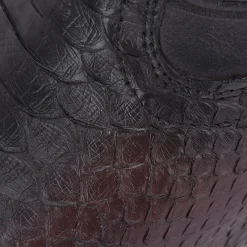 Men Cuadra Western Boots-Engraved Mahogany Python Leather Western Boot