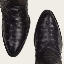 Men Cuadra Western Boots-Engraved Ostrich Leather Western Boot