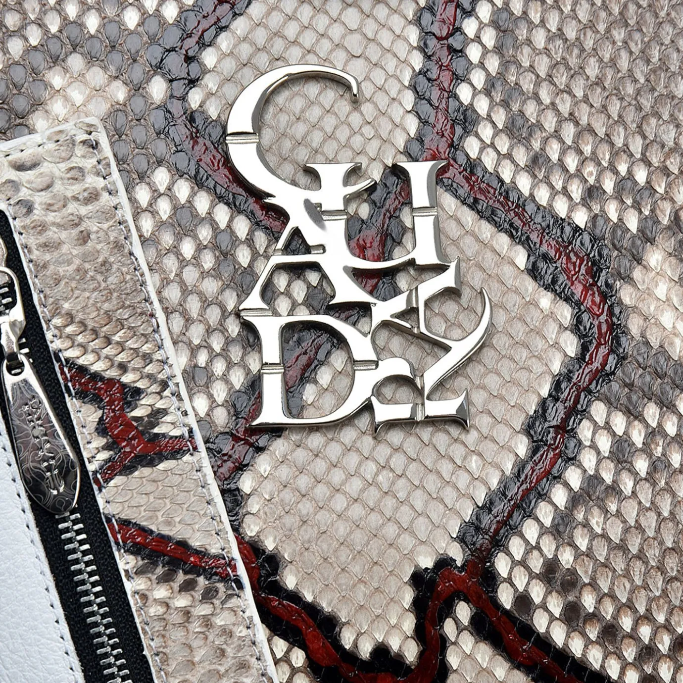 Women Cuadra Top Handle & Satchel Bags-Full Exotic White Leather Handbag