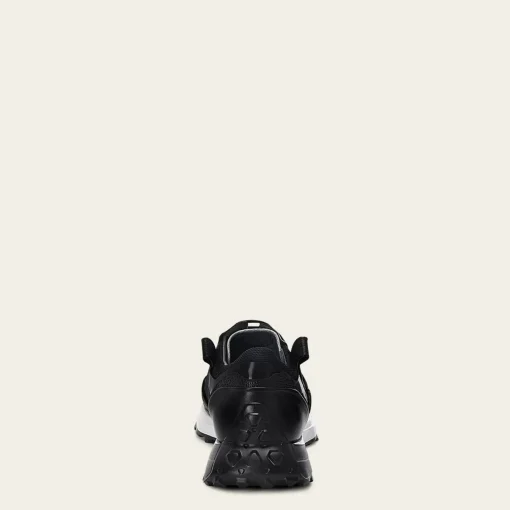 Men Cuadra Sneakers-Genuine Black Leather Sneakers With Eva Sole