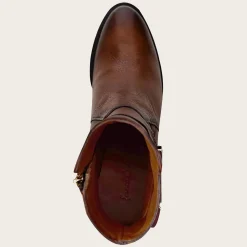 Women Cuadra Ankle Boots & Booties-Genuine Deer Honey Leather Bootie