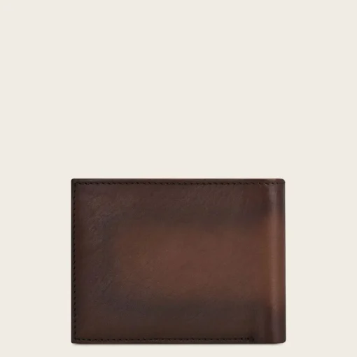Men Cuadra Wallets-Gradient Brown Bovine Leather Wallet