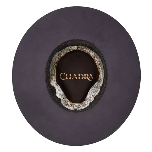 Women Cuadra Hats-Grey Fur Hat With Beaded Headband