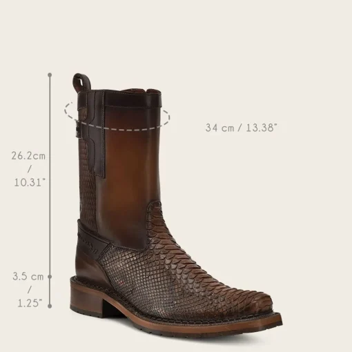 Men Cuadra Urban & Casual Boots-Handcrafted Honey Exotic Leather Boot