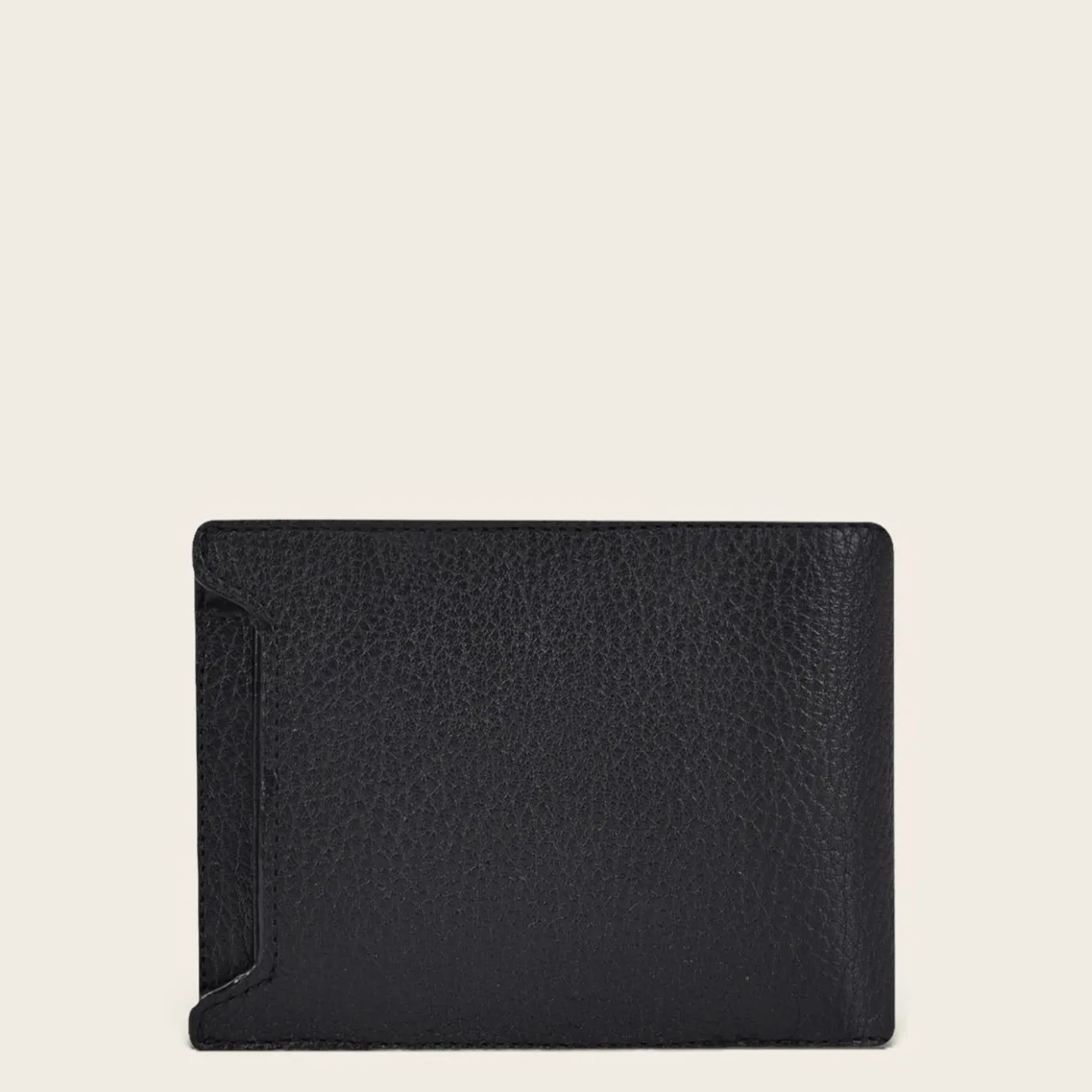 Men Cuadra Wallets-Handmade Bifold Black Leather Wallet