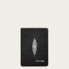 Men Cuadra Wallets-Handmade Black Bifold Leather Cardholder