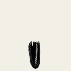 Women Cuadra Wallets-Handmade Black Sheep Leather Wallet