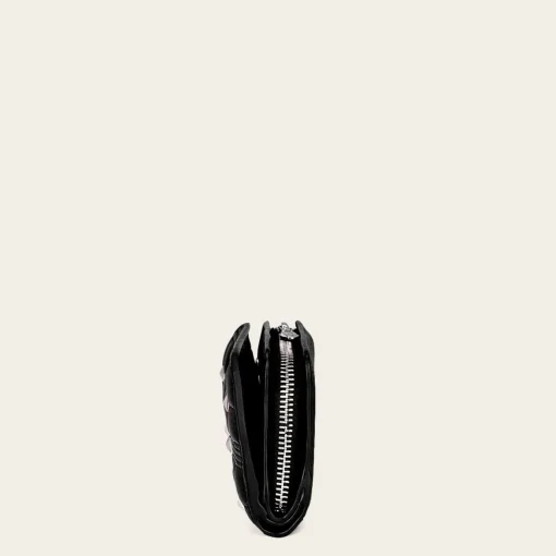 Women Cuadra Wallets-Handmade Black Sheep Leather Wallet