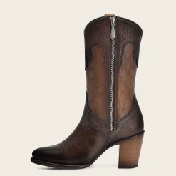 Women Cuadra Western Boots-Handmade Brown Traditional Western Leather Boot