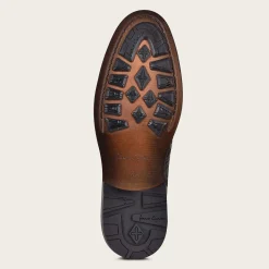 Men Cuadra Dress Boots-Hand-Painted Bi Tone Leather Ankle Boots By Franco