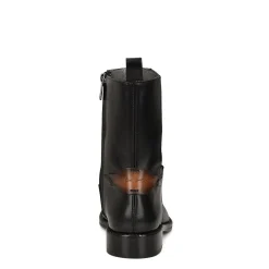 Men Cuadra Urban & Casual Boots-Hand-Painted Black Deer Leather Boot