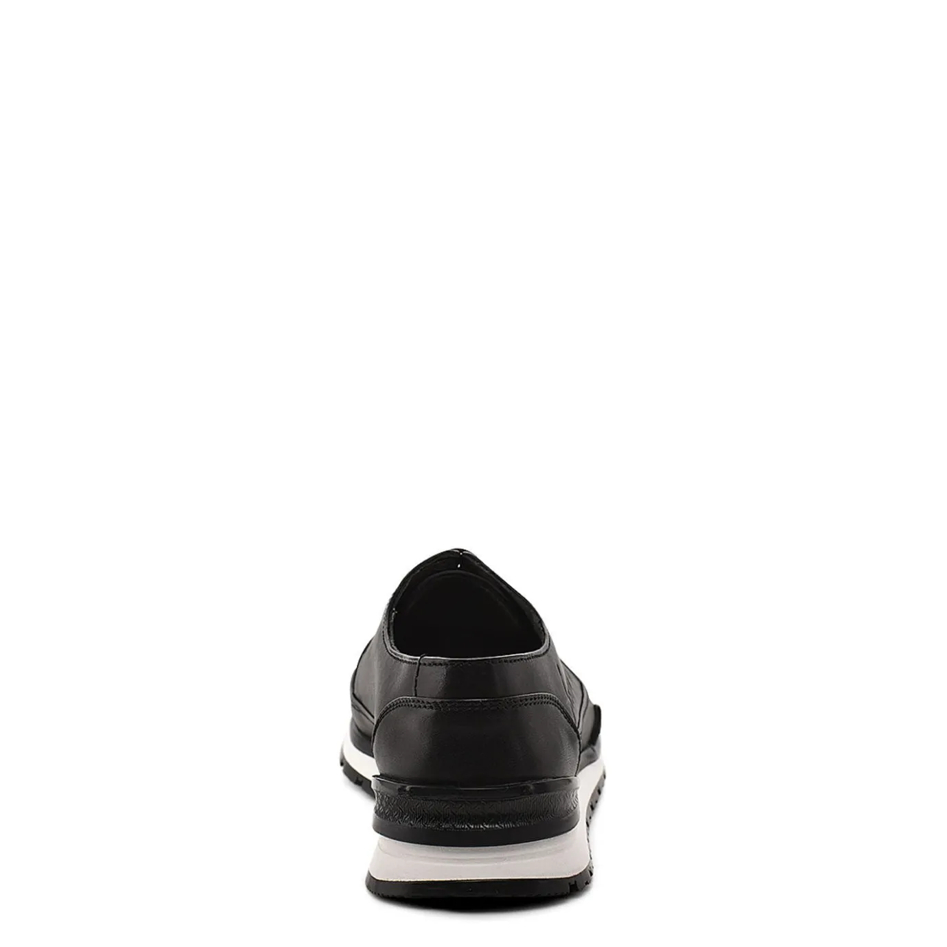 Men Cuadra Sneakers-Hand-Painted Black Exotic Leather Sneakers