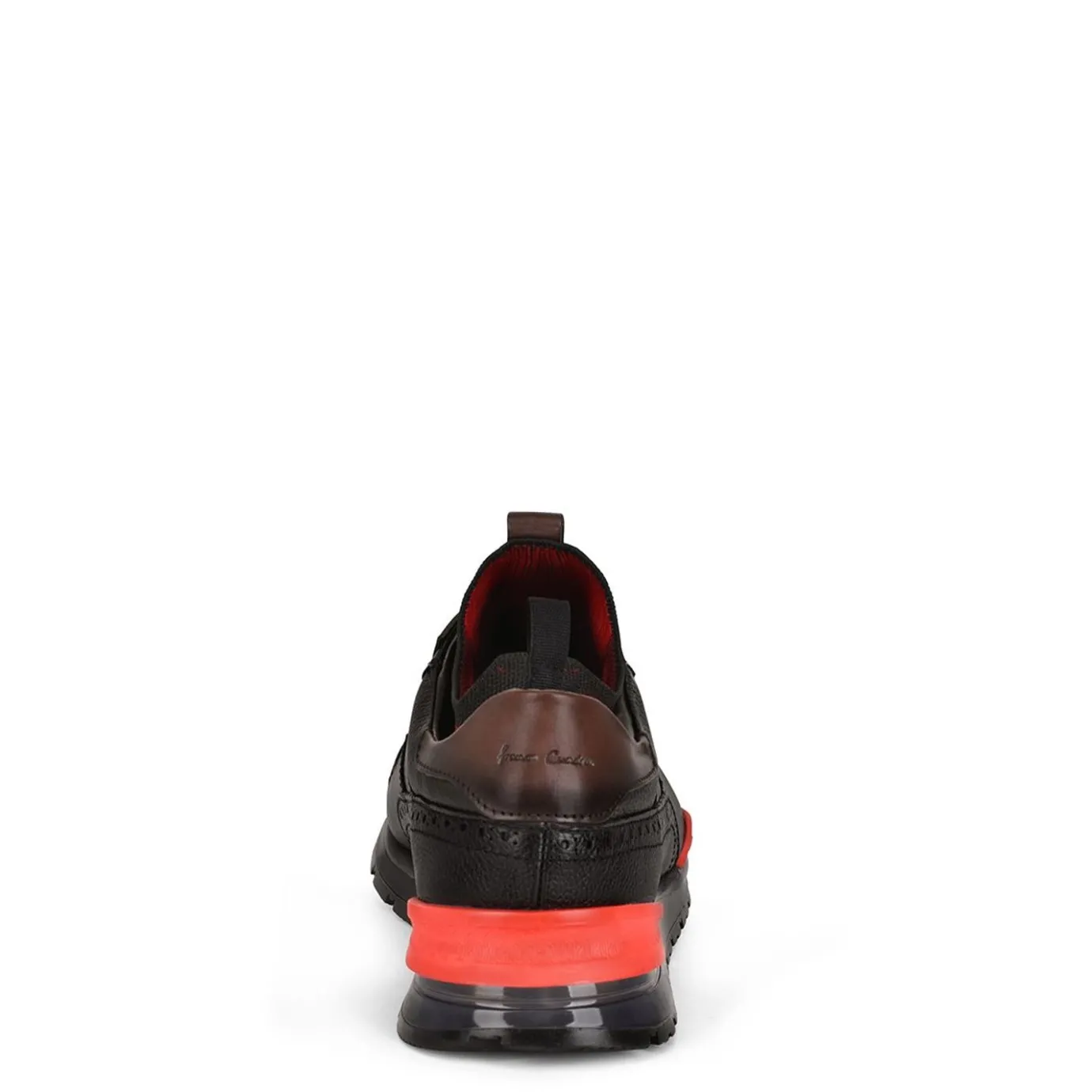 Men Cuadra Sneakers-Hand-Painted Black Leather Sneakers